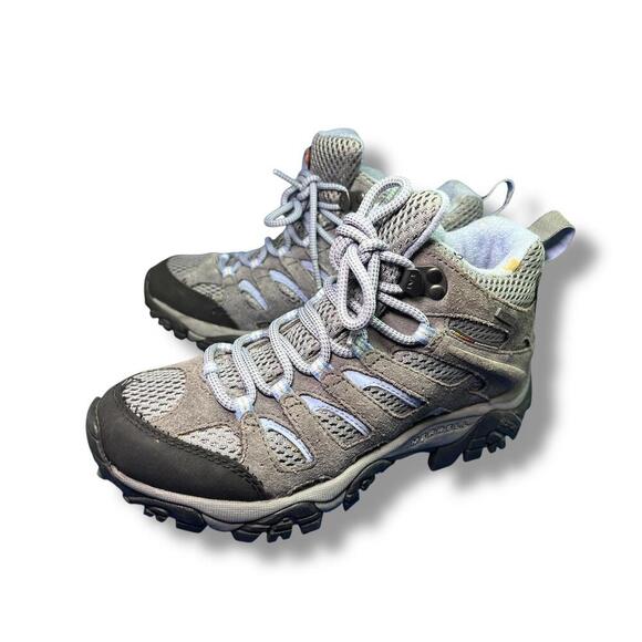 Merrell Women’s Moab 3 Mid GTX Waterproof Hiking Boots US 6 EUR 36 Gray - Picture 4 of 7